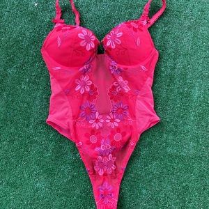 1970’s Vintage Victoria’s Secret Teddy Lingerie- Size 34B